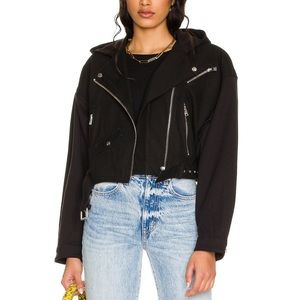 Revolve lamarque black crop jacket